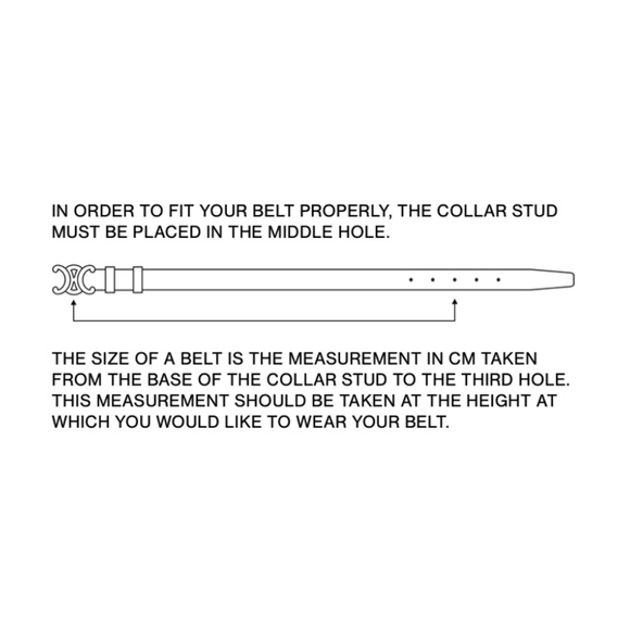 Celine Medium Black Triomphe Belt [100] - Picture 8 of 12